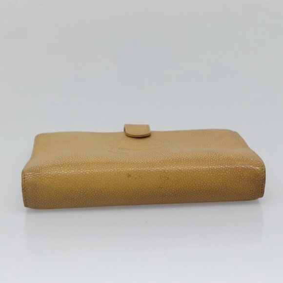 CHANEL COCO Mark Day Planner Cover Grained Calf Skin Beige Gold CC Auth BA4033 - Picture 4 of 16